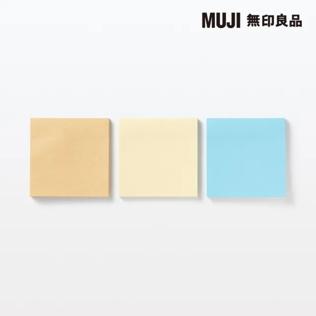 【MUJI 無印良品】便利貼/75×75 黃.50張