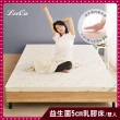 【LooCa】防蹣抗敏5cm益生菌泰國乳膠床墊(雙人5尺-共兩色)