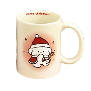 【可愛杯杯】聖誕可愛小狗陶瓷馬克杯(水杯 茶杯 杯子 咖啡杯 環保杯 牛奶杯 辦公室 交換禮物)