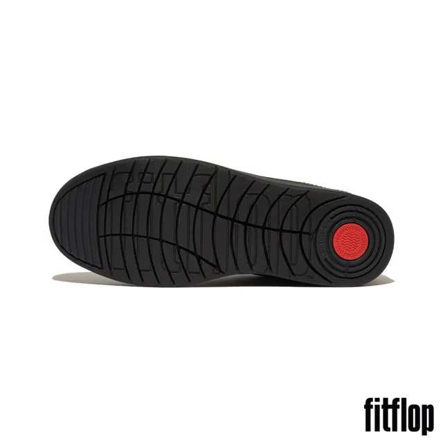 【FitFlop】RALLY 金屬亮粉帆布休閒鞋-女(靚黑色)