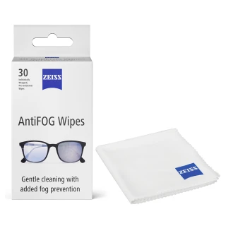 【ZEISS 蔡司】AntiFog Wipes 專業光學清潔防霧拭鏡紙 /30張 + 拭鏡布