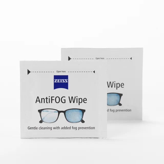 【ZEISS 蔡司】AntiFog Wipes 專業光學清潔防霧拭鏡紙 /30張 + 拭鏡布