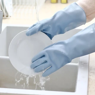 【媽媽咪呀】好乾淨超耐用馬卡龍洗碗手套L(2雙)