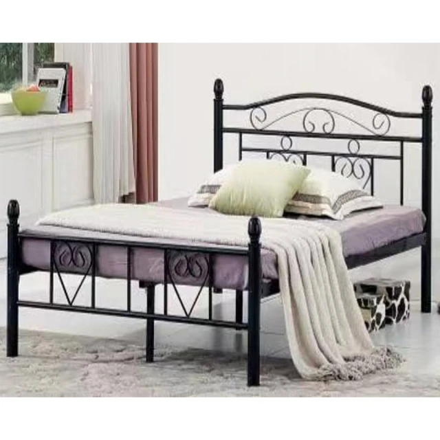 BODEN 羅菲5尺雙人床組/床架(附夜燈加厚型床頭片+床架