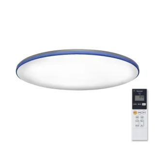 【Panasonic 國際牌】日本製6-8坪LED調光調色遙控吸頂燈(LGC61113A09 藍調)
