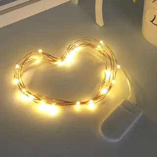 【質感氛圍】浪漫LED銅線燈串3米(婚禮 包裝 禮物 燈飾 花束 氛圍燈 燈串 小夜燈 佈置燈 露營 情人節 拍照)