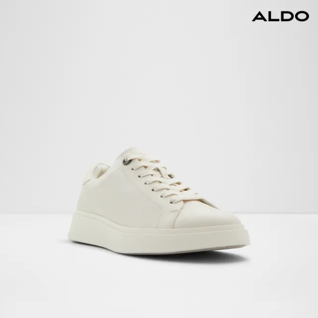 【ALDO】MAGNUS-極簡時尚綁帶休閒鞋-男鞋(白色)