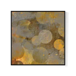 【菠蘿選畫所】秋天的雅緻-60x60cm(大地色抽象掛畫/秋天感掛畫/臥室掛畫/邊櫃擺設/北歐掛畫)