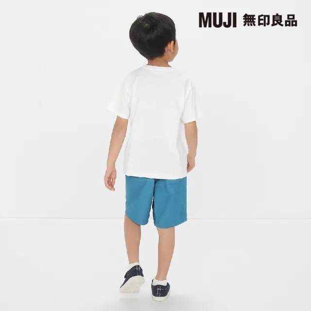 【MUJI 無印良品】兒童棉混聚酯纖維圓領短袖T恤(共6色)