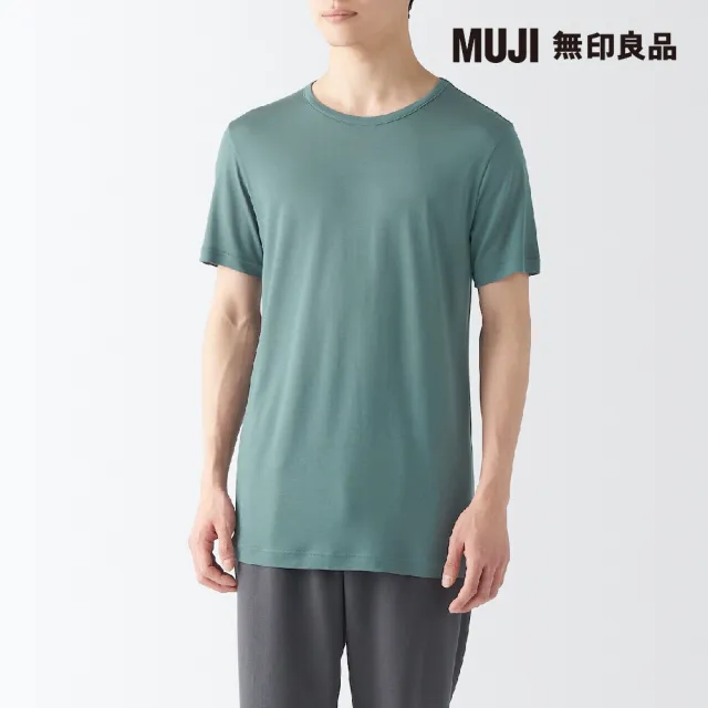 【MUJI 無印良品】男涼爽柔滑圓領短袖T恤(共5色)