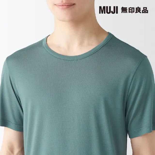 【MUJI 無印良品】男涼爽柔滑圓領短袖T恤(共5色)