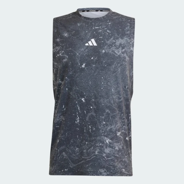 adidas 愛迪達 Wo Pow Tank 男 背心 訓練 運動 吸濕 排汗 灰黑(IK9684)