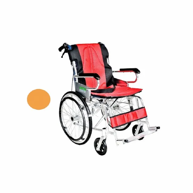 【海夫健康生活館】頤辰20吋輪椅 輪椅-B款 小型/收納式/攜帶型 橘紅藍三色可選(YC-873/20)