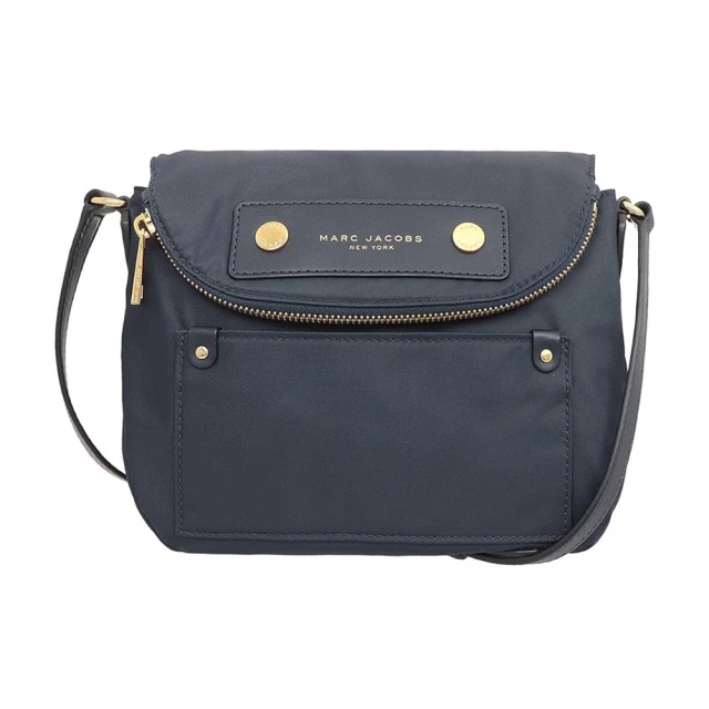 MARC JACOBS 馬克賈伯 簡約黑尼龍布斜背包(M0012909-001)