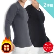 【MORRIES 莫利仕】男款2件組-機能透氣保暖發熱內衣MR851(適敏感肌.高檔魚油發熱紗.發熱衣)