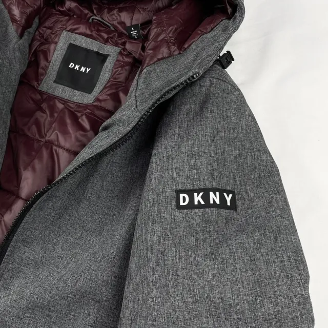 【DKNY】DKNY 男款 鋪棉 防風 防風衣 連帽 外套 Donna Karan(鋪棉外套 連帽外套)