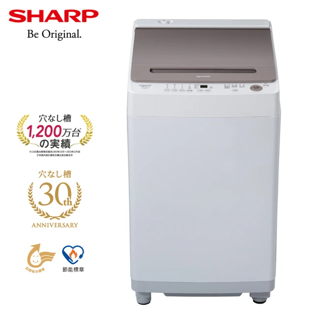 SHARP 夏普 13公斤無孔槽變頻直立式洗衣機(ES-ASG13T)