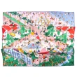 【Hermes 愛馬仕】海灘圖案絲質方巾(玫瑰粉/綠色/紅色)