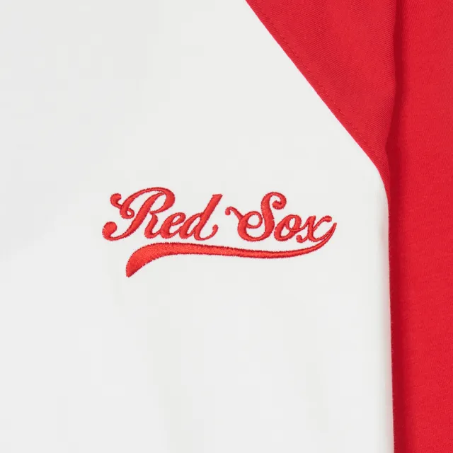 【MLB】女版長袖T恤 Varsity系列 波士頓紅襪隊(3FTSV1143-43RDS)
