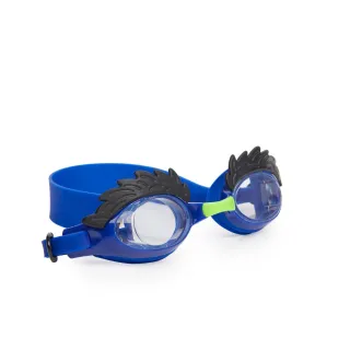 【美國Bling2o】兒童泳鏡 歐爸大叔系列_綠/藍色(防霧 抗UV 不含乳膠 兒童蛙鏡)