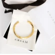 【CReAM】Sylvia鍍18K金色銀色扭結簡約手鐲手環(生日 禮物 送禮 禮盒)