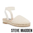 【STEVE MADDEN】MARGIN-C 繞踝草編涼鞋(白色)