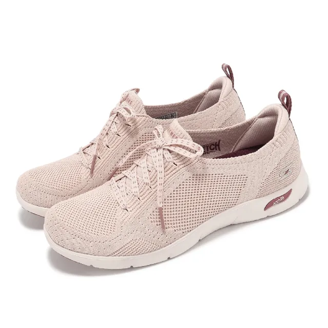 【SKECHERS】休閒鞋 Arch Fit Refine-Freesia 女鞋 象牙白 輕量 避震 健走鞋(104542-NUDE)