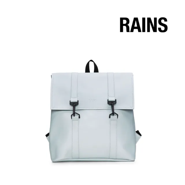 【RAINS官方直營】MSN Bag Mini 經典防水小型雙扣環後背包(Wind和風藍)