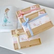 【Lianne baby】奶茶花草彌月禮盒圍兜髮帶 嬰兒禮物 新生兒禮物(彌月禮盒 嬰兒禮物 週歲禮)