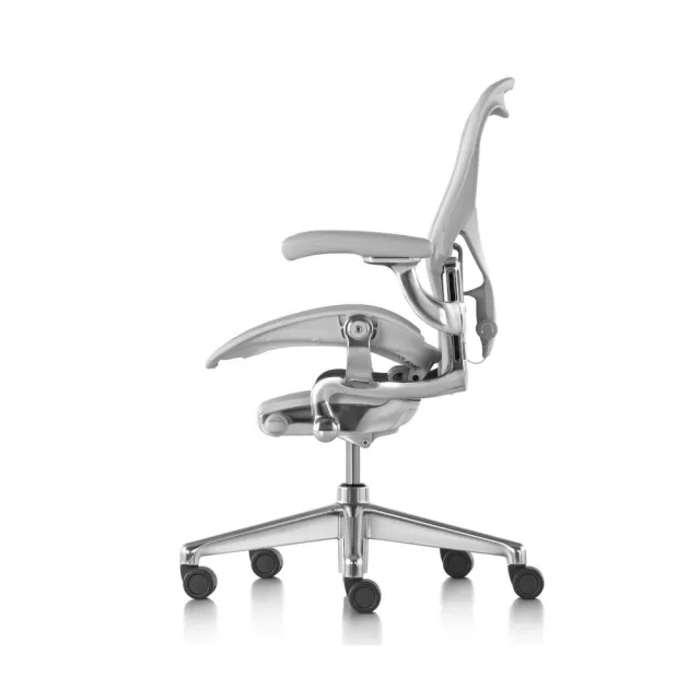 【Herman Miller】Aeron2.0全功能 鋁合金腳 礦石白 C SIZE DW扶手(功能最頂配☆經典再進化 二代人體工學椅)