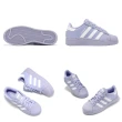 【adidas 愛迪達】休閒鞋 Superstar XLG W 女鞋 紫 白 皮革 厚底 貝殼頭 三葉草 愛迪達(ID5735)