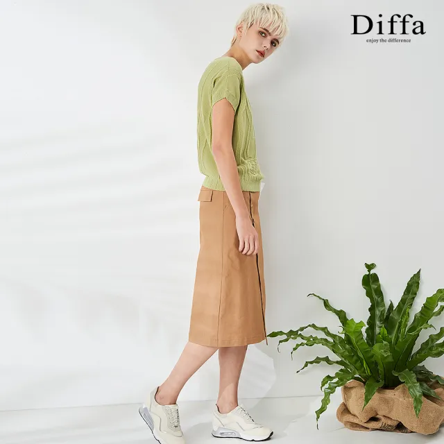 【Diffa】美型剪裁設計長裙-女