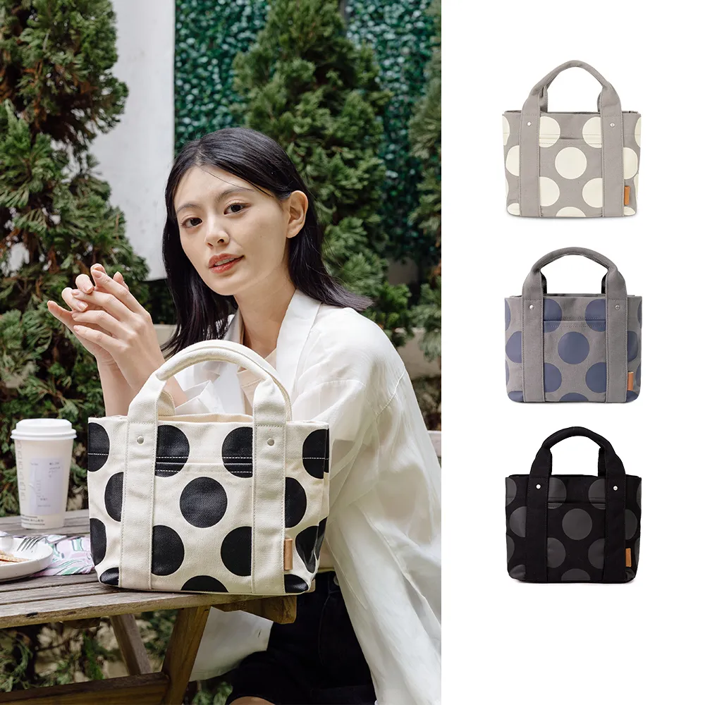 【Kiiwi O！官方直營】日本同步多隔層厚磅帆布托特包 KIMIKO 多色選(多隔層/手提/