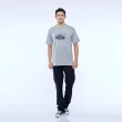 【JEEP】男裝 吉普車圖騰LOGO短袖T恤(灰色)