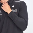 【LE COQ SPORTIF 公雞】高爾夫系列 男款黑色經典LOGO刺繡POLO長袖棉衫 QGS2T108