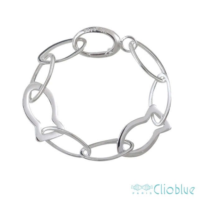 CLIO BLUE 普普風小魚純銀戒-925純銀 情人節禮物