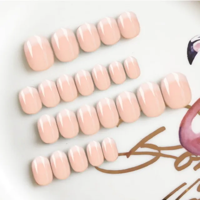 【Paula’s Nail 寶拉美甲】簡約法式 凝膠指甲貼片(指甲貼片 光療甲片 美甲貼片)