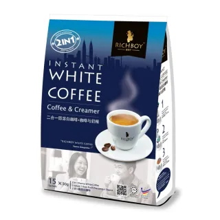 【富家仔】南洋風味白咖啡 二合一 咖啡和奶精 450g(馬來西亞高端即溶白咖啡)