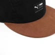 【PUMA】棒球帽 Skate 5 Panel Cap 黑 棕 五分割帽 可調式帽圍 老帽 帽子(025130-01)