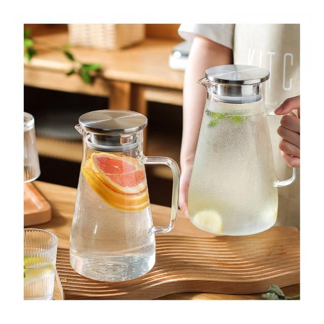 【日本FOREVER】耐熱玻璃把手水壺1800ML(買一送一)