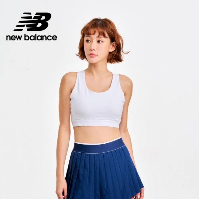 NEW BALANCE NB 中高強度運動內衣BRA TOP_女性_白色_AWB41046WT(亞版 版型正常)