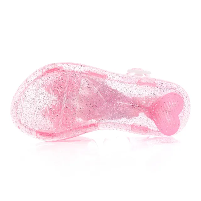 【Disney 迪士尼】冰雪奇緣 童鞋 低跟果凍涼鞋/輕量 防水 實穿 台灣製 粉紅(FOKT37683)