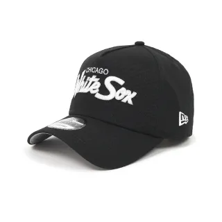 【NEW ERA】棒球帽 AF Script MLB 黑白 940帽型 可調式帽圍 芝加哥白襪 CWS 老帽 帽子(NE60350768)