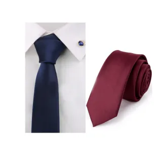 【拉福】學生基本領帶6cm中窄版領帶拉鍊領帶