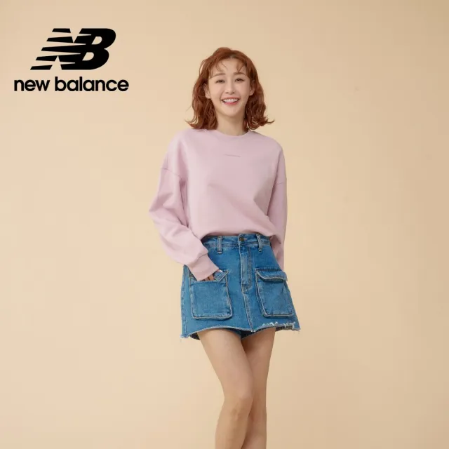 【NEW BALANCE】NB 長袖上衣_女裝_雲霧粉_WT23555VSW(美版 版型偏大)