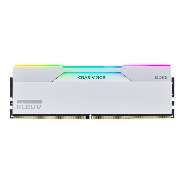 【KLEVV 科賦】CRAS V DDR5 6000MHz 16GBx2 桌上型記憶體 白