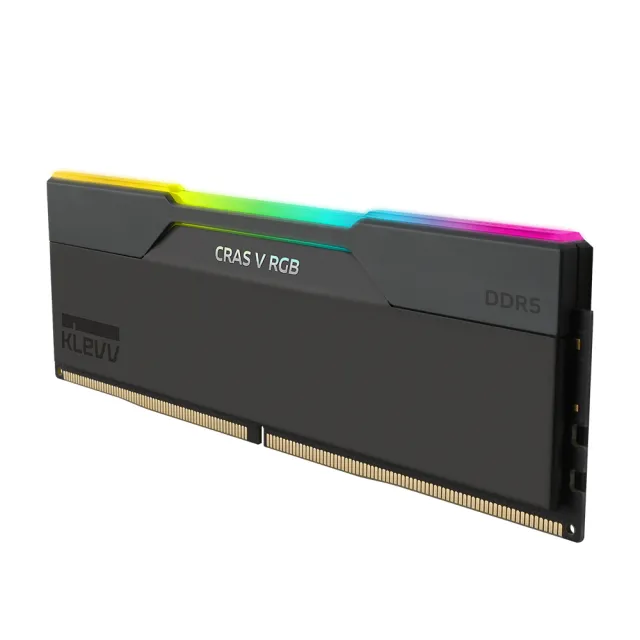 【KLEVV 科賦】CRAS V DDR5/6000MHz 32GBx2 PC用 黑(KD5BGUA80-60A300G)