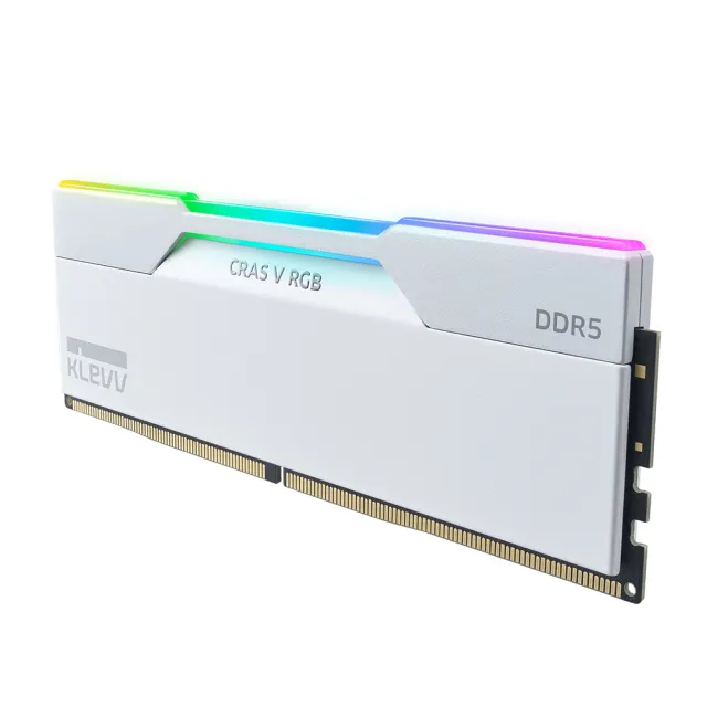 【KLEVV 科賦】CRAS V DDR5 6400MHz 32GBx2 桌上型記憶體 白