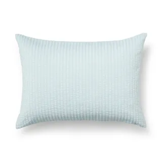 【MUJI 無印良品】棉凹凸織枕套/50/藍色
