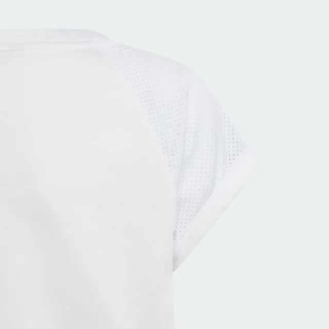 【adidas 官方旗艦】DANCE 短版短袖上衣 吸濕排汗 童裝 IN1903